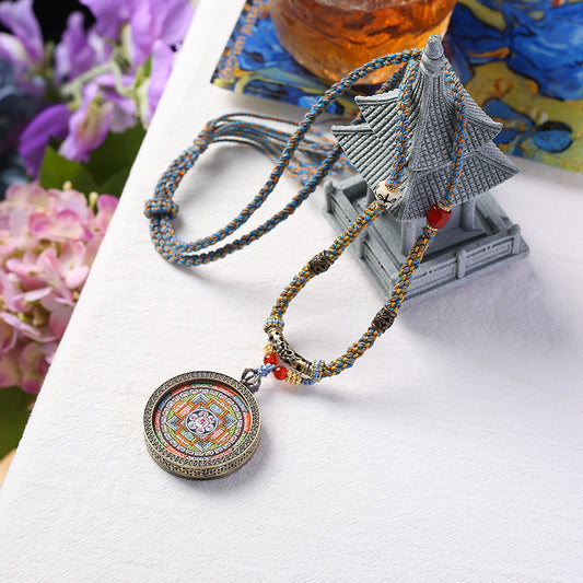 ZenWuxiang Mandala Thangka Pendant (40mm) Tibetan Buddhist Art