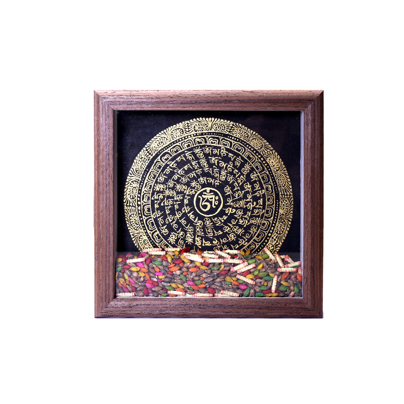 ZenWuxiang Tibetan Buddhist Zhaxi Lhamo Framed Blessing Art
