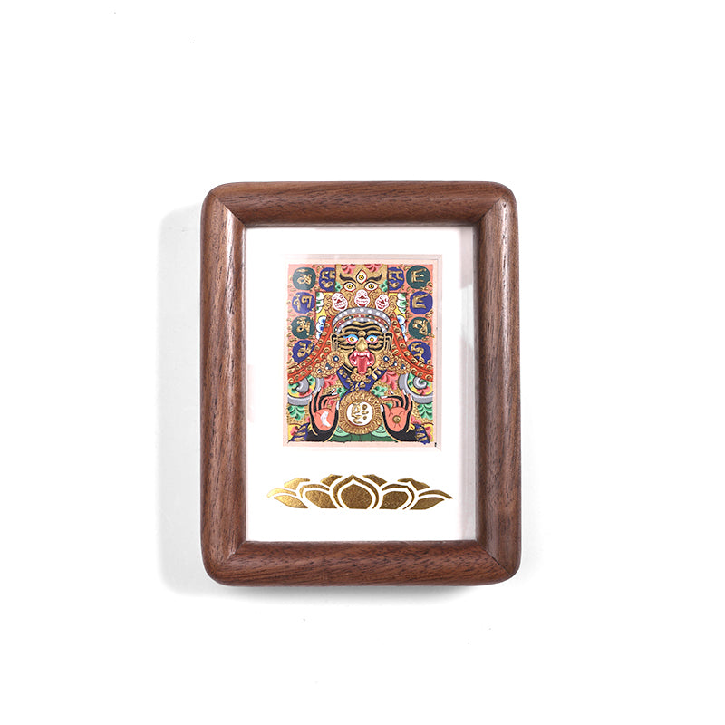 ZenWuxiang Tibetan Buddhist Zhaxi Lhamo Framed Blessing Art