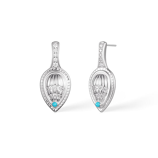 ZenWuxiang “Mountains Conch Series” Minimal Studs