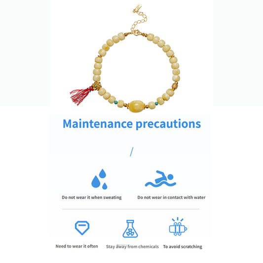 ZenWuxiang “Amber Series” Original Tibetan Wax Bracelet