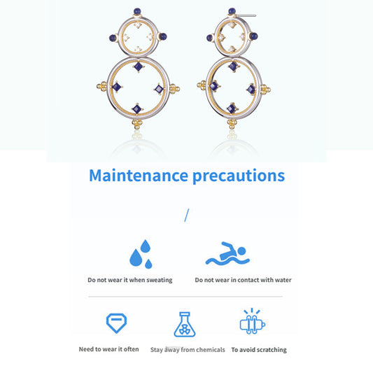 ZenWuxiang “Mandala Series” Double Hoop Earrings