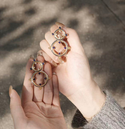 ZenWuxiang “Mandala Series” Double Hoop Earrings
