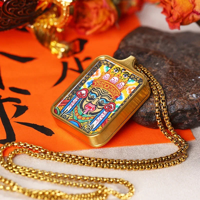 ZenWuxiang Zhaxi Lhamu Thangka Mini Wall Art (2x3cm)
