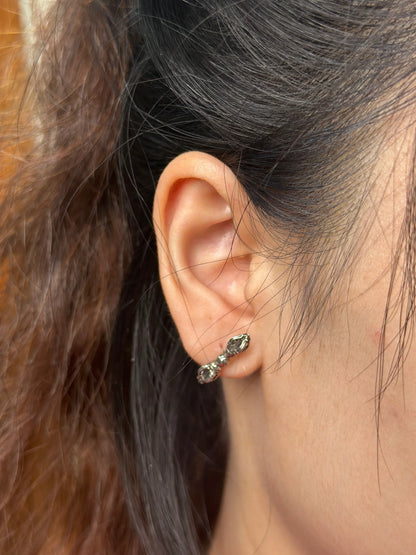ZenWuxiang Vajra Silver Tibetan Stud Earrings