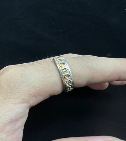 ZenWuxiang Thousand Buddha Gold Plated 925 Silver Adjustable Ring