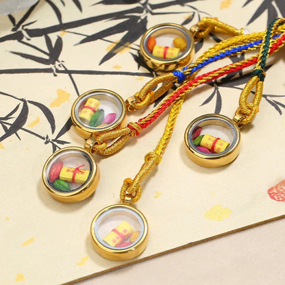 ZenWuxiang Five Directions God of Wealth Thangka Pendant (19mm)