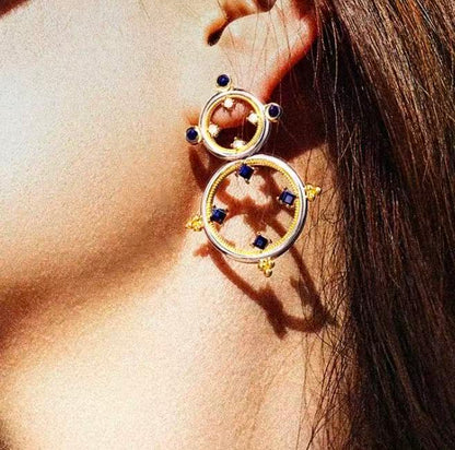 ZenWuxiang “Mandala Series” Double Hoop Earrings