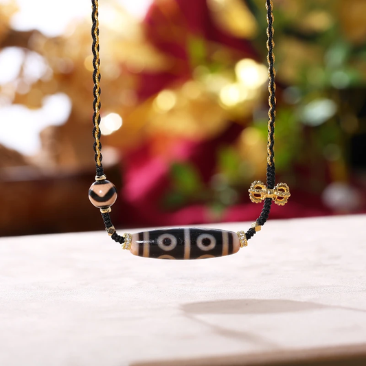 ZenWuxiang Eight-Eye Dzi Prosperity Pendant
