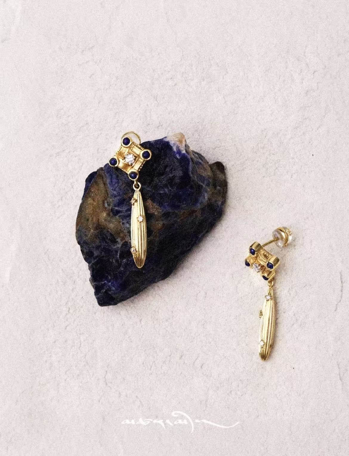 ZenWuxiang “Mandala Series” Sculptural Drop Earrings