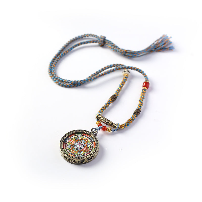 ZenWuxiang Mandala Thangka Pendant (40mm) Tibetan Buddhist Art