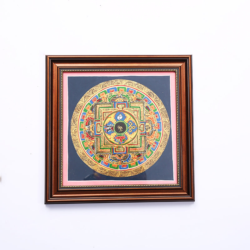 ZenWuxiang Random Delivery Tibetan Mandala Framed Decor (Frame 23x23cm)