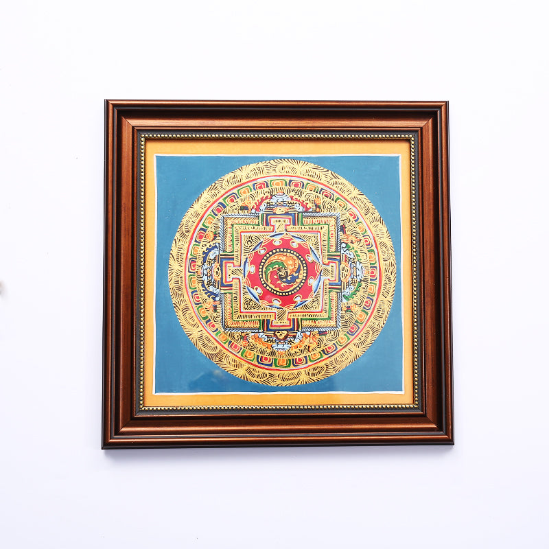 ZenWuxiang Random Delivery Tibetan Mandala Framed Decor (Frame 23x23cm)