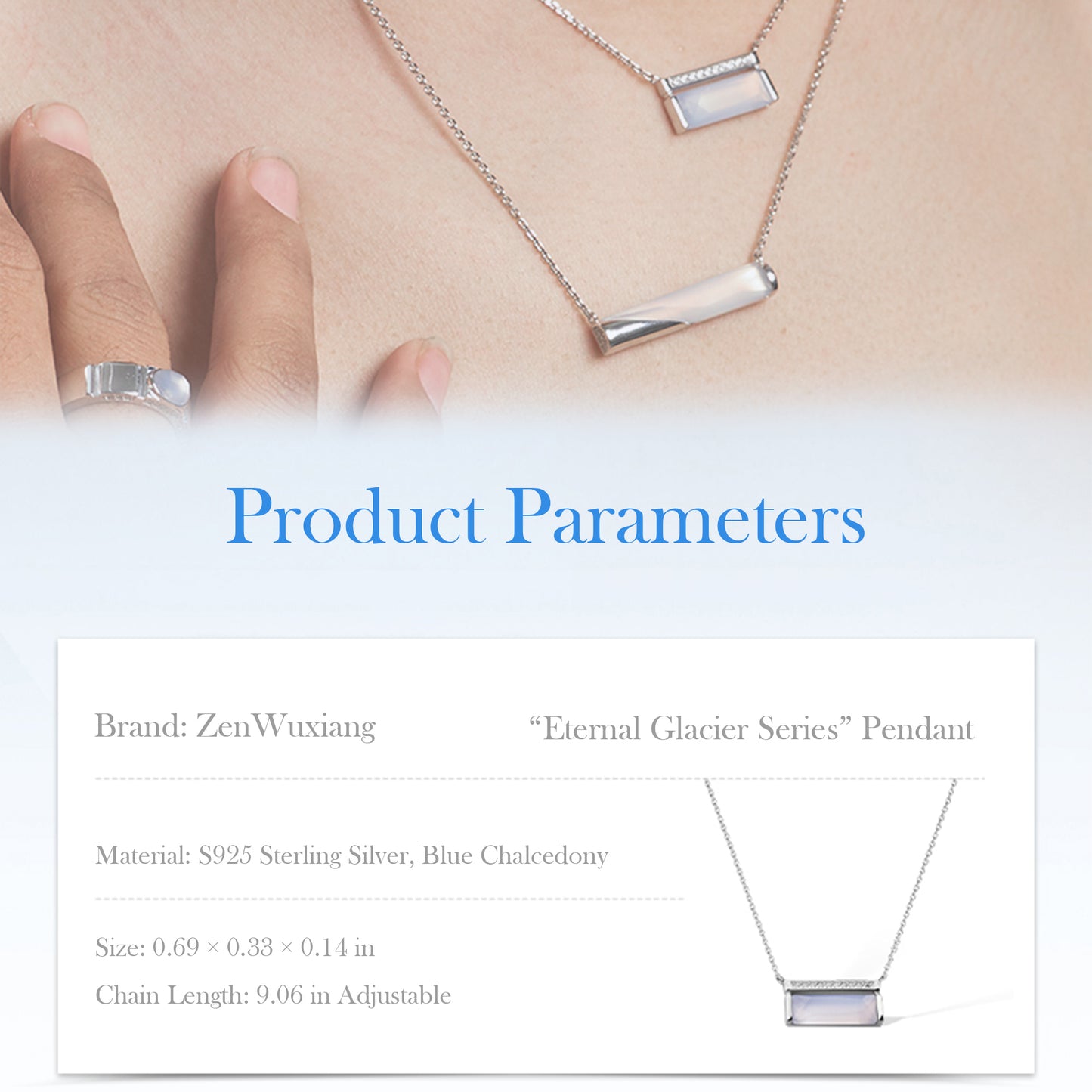 ZenWuxiang “Eternal Glacier Series” Slim Linear Pendant
