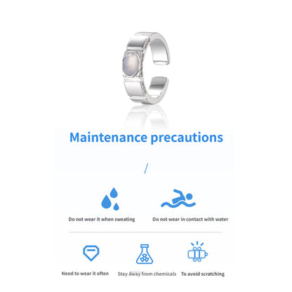 ZenWuxiang “Eternal Glacier Series” Open-Form Ring