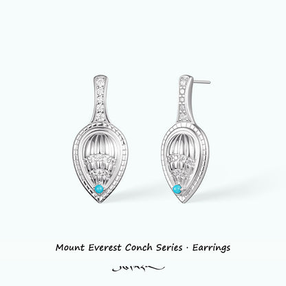 ZenWuxiang “Mountains Conch Series” Minimal Studs