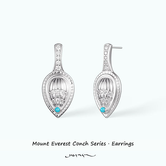 ZenWuxiang “Mountains Conch Series” Minimal Studs