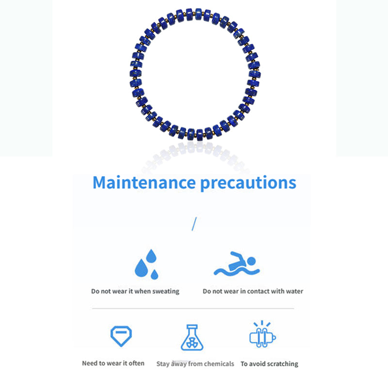 ZenWuxiang “Sky Top Series” Straight-Cut Lapis Bracelet