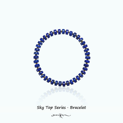 ZenWuxiang “Sky Top Series” Straight-Cut Lapis Bracelet