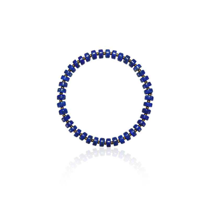 ZenWuxiang “Sky Top Series” Straight-Cut Lapis Bracelet