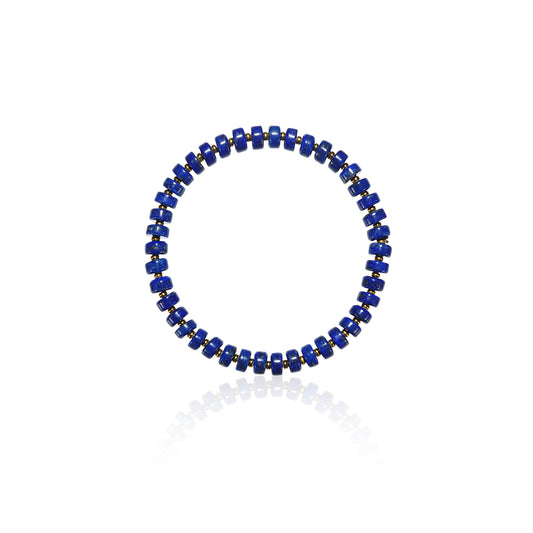 ZenWuxiang “Sky Top Series” Straight-Cut Lapis Bracelet