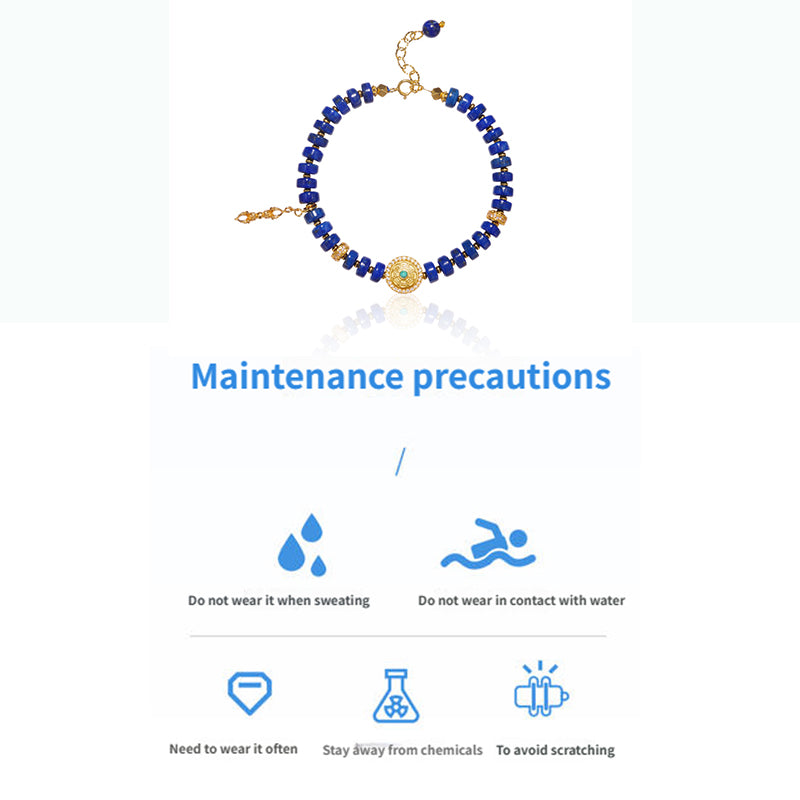 ZenWuxiang “Sky Top Series” Lapis Bracelet