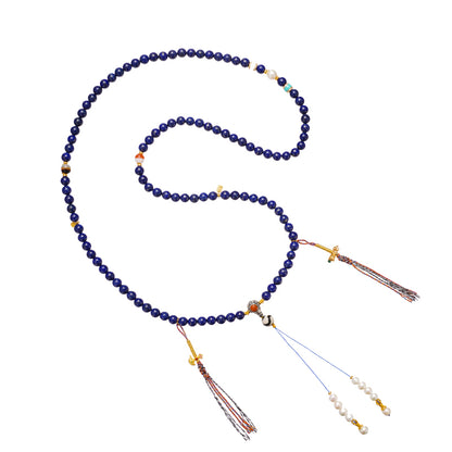 ZenWuxiang “Sky Top Series” Lapis 108 Mala Necklace
