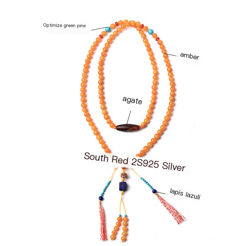 ZenWuxiang “Amber Series” Original Tibetan Wax 108 Beads
