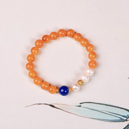 ZenWuxiang “Amber Series” Original Tibetan Wax Beaded Bracelet