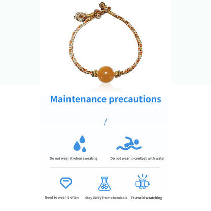 ZenWuxiang “Amber Series” Original Tibetan Wax Bracelet