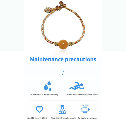 ZenWuxiang “Amber Series” Original Tibetan Wax Bracelet