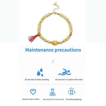 ZenWuxiang “Amber Series” Original Tibetan Wax Bracelet
