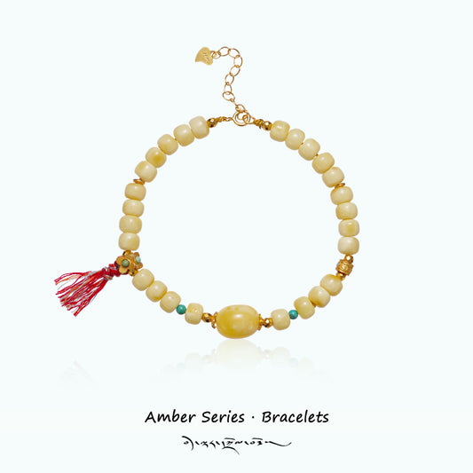 ZenWuxiang “Amber Series” Original Tibetan Wax Bracelet