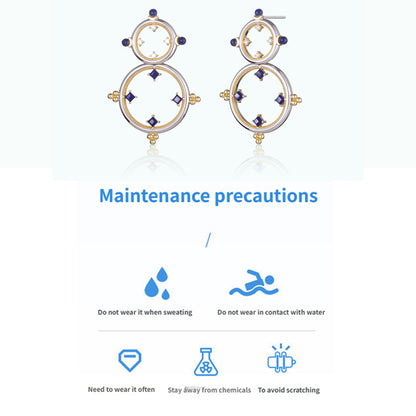 ZenWuxiang “Mandala Series” Double Hoop Earrings