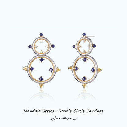 ZenWuxiang “Mandala Series” Double Hoop Earrings