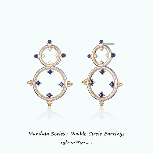 ZenWuxiang “Mandala Series” Double Hoop Earrings