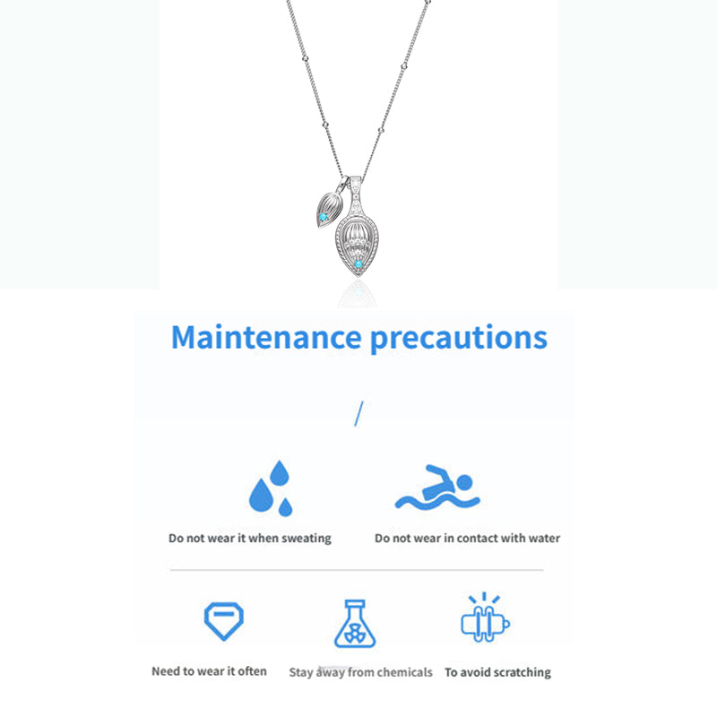 ZenWuxiang “Mountains Conch Series” Twin Drop Necklace
