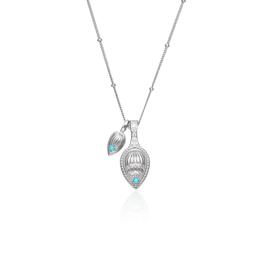 ZenWuxiang “Mountains Conch Series” Twin Drop Necklace