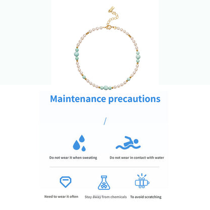 ZenWuxiang “Brilliant Pearl Series” Turquoise Bracelet