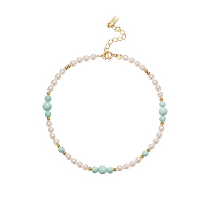 ZenWuxiang “Brilliant Pearl Series” Turquoise Bracelet