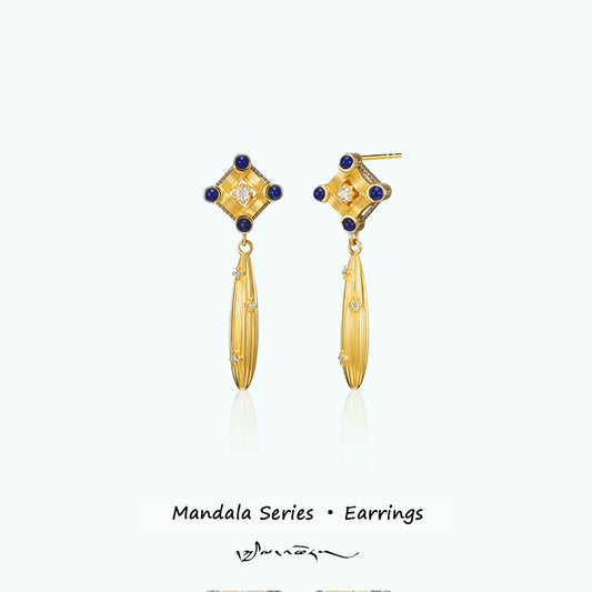 ZenWuxiang “Mandala Series” Sculptural Drop Earrings