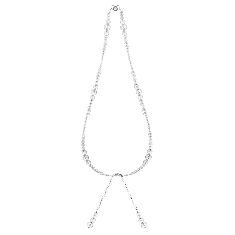 ZenWuxiang “Himalayan Crystal Series” White Crystal Double Pendant Necklace