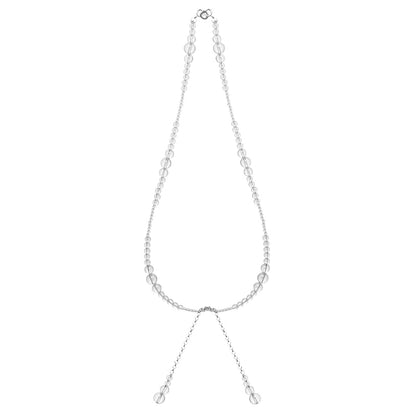 ZenWuxiang “Himalayan Crystal Series” White Crystal Double Pendant Necklace