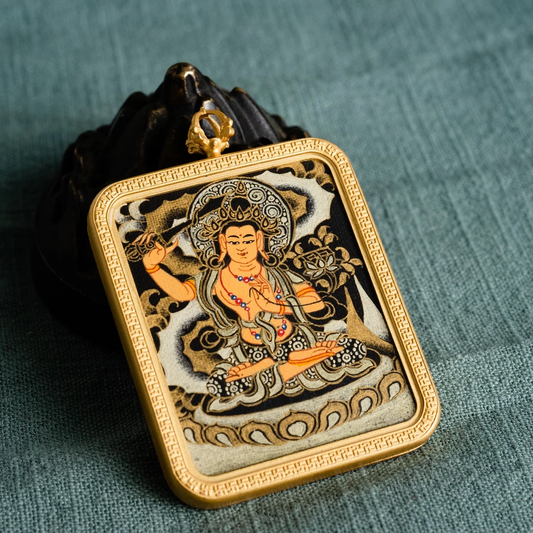 ZenWuxiang Tibetan Manjushri Thangka Enlightenment Art