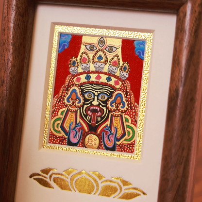 ZenWuxiang Tibetan Buddhist Zhaxi Lhamo Framed Blessing Art