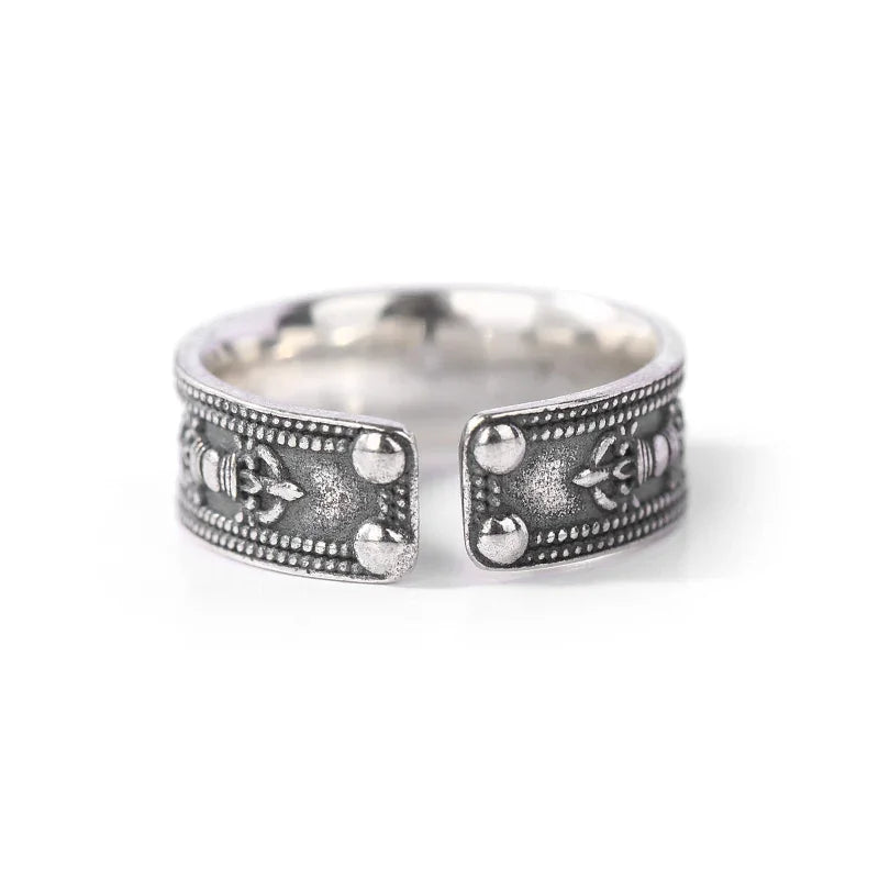 ZenWuxiang Six Syllable Mantra Om Mani Padme Hum Peace Ring