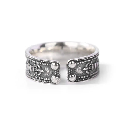 ZenWuxiang Six Syllable Mantra Om Mani Padme Hum Peace Ring